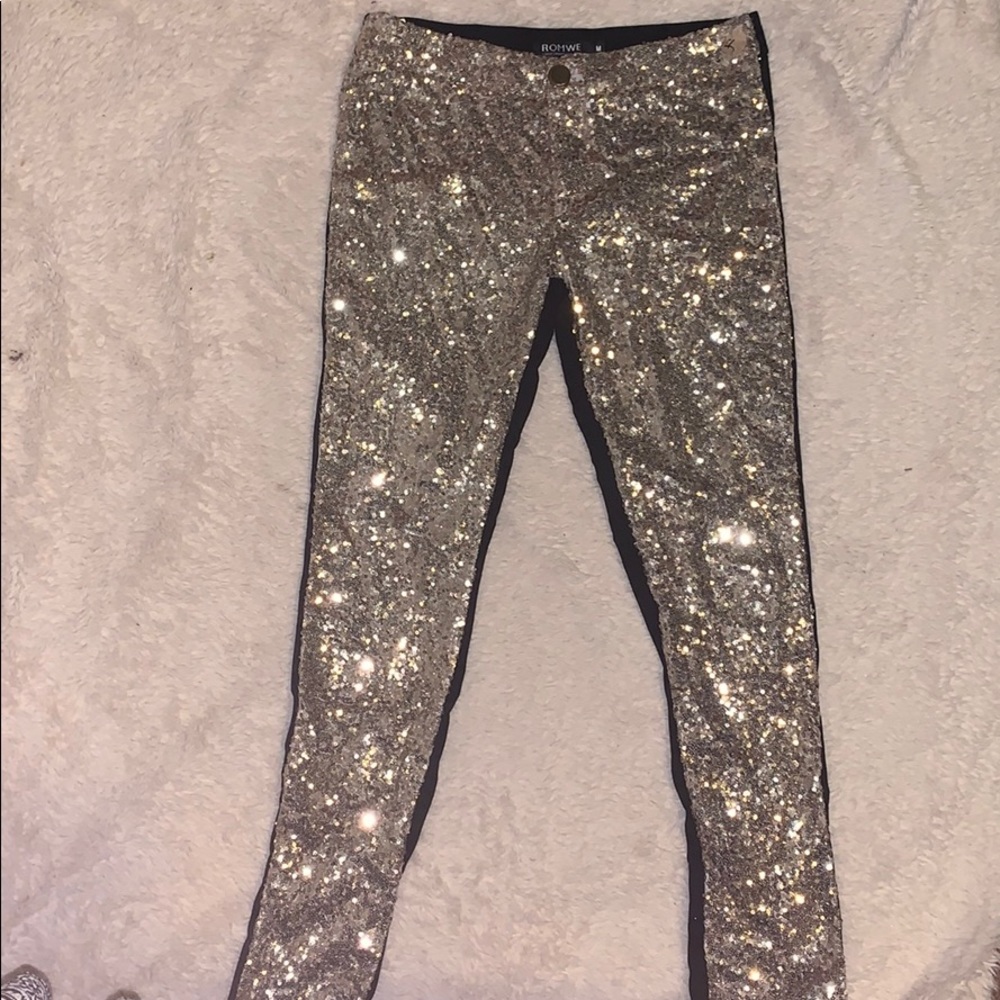 Gold Sequins Leggings! - Picture 2 of 5